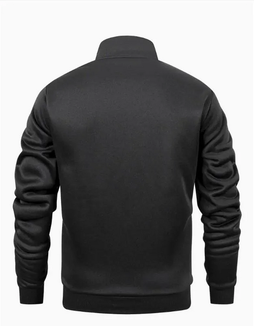 2 Pcs Men’s Fleece Plain Zipper Winter Tracksuit