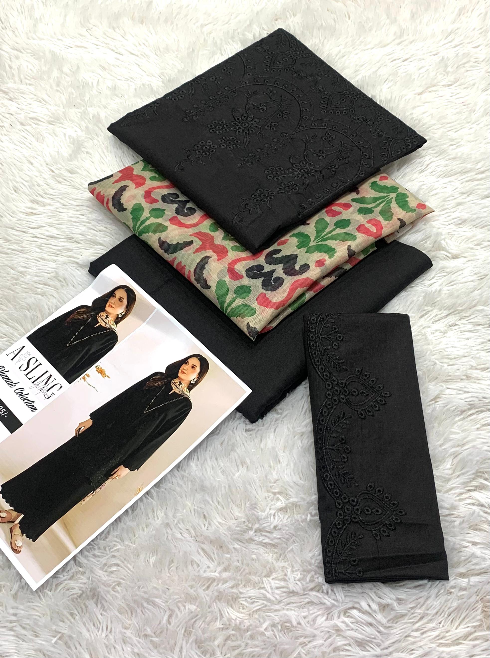 ASLING 3pcs Printed Lawn Collection