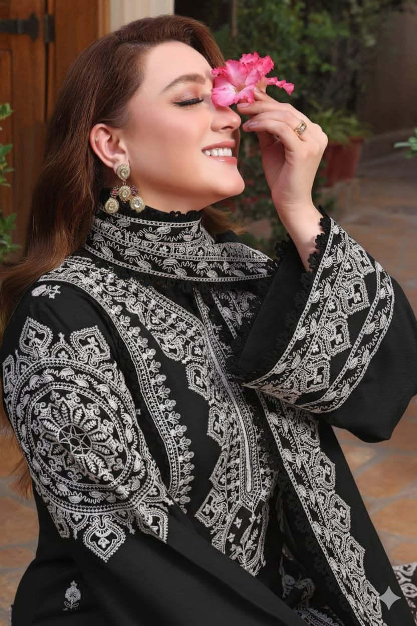 Aneelas 3pc Embroidered Lawn