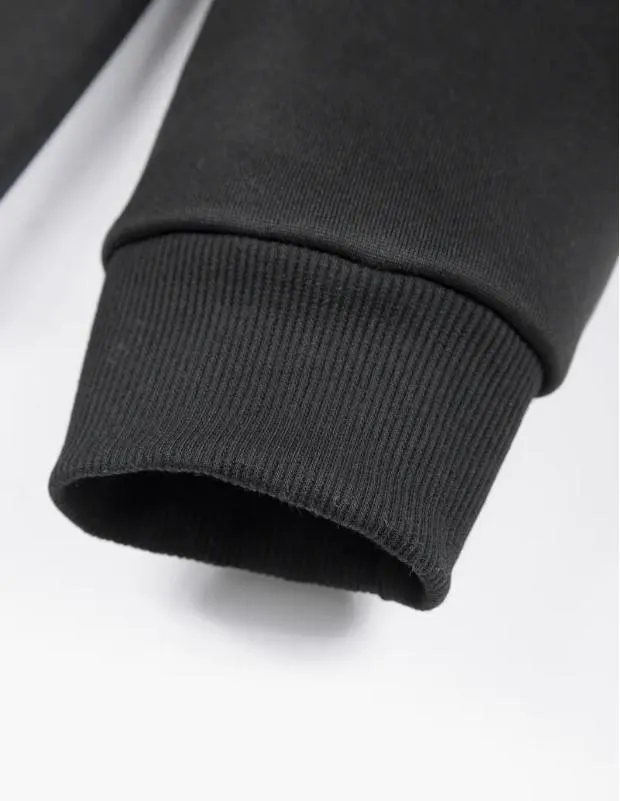 2 Pcs Men’s Fleece Plain Zipper Winter Tracksuit