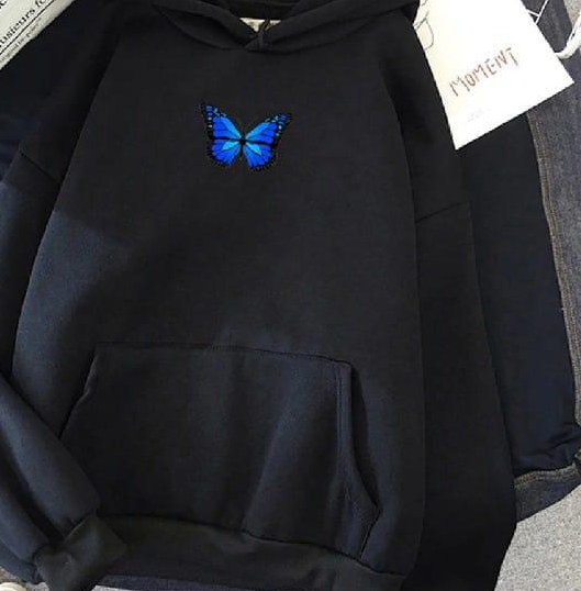 1 Pc Women's Stitched Fleece Printed Pullover Hoodie